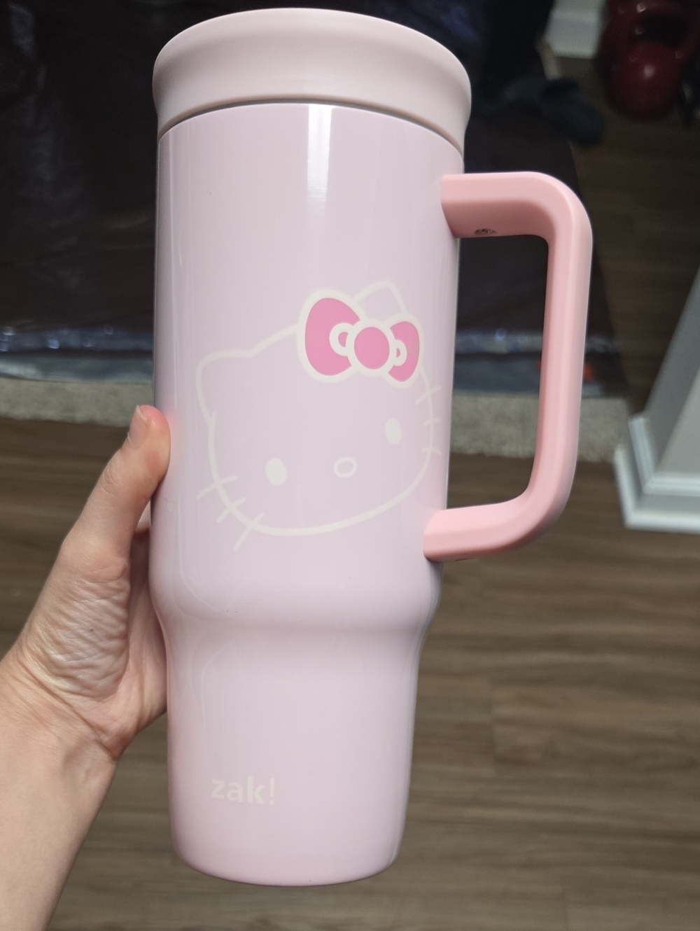 Hello Kitty Pink Insulated Travel Mug with Handle